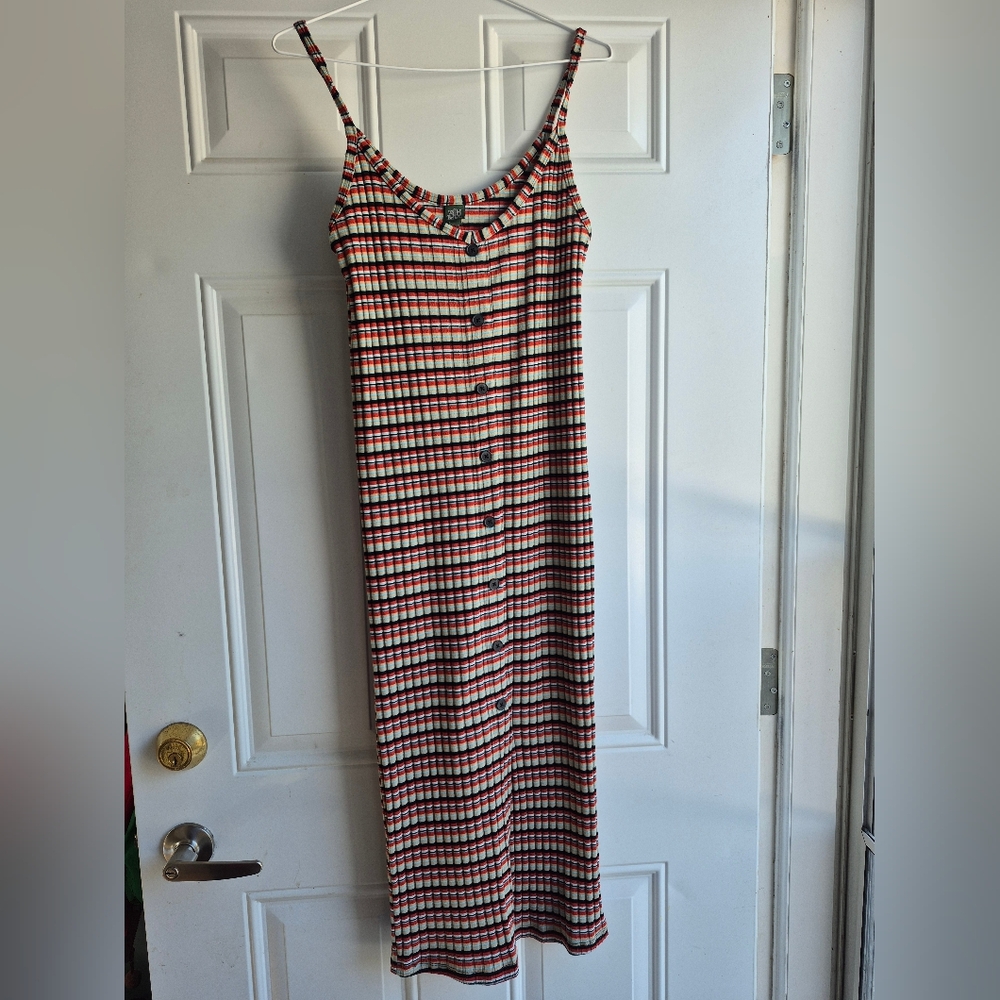 Wild Fable Womens Striped Bodycon Maxi Midi Dress